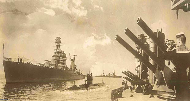 Архивное фото советского флота