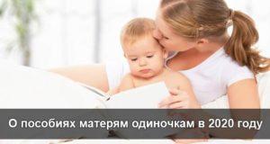 О пособиях матерям одиночкам в Москве в 2020 году