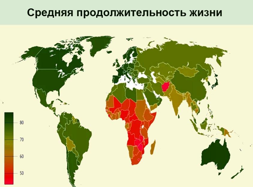 СПЖ в мире на карте